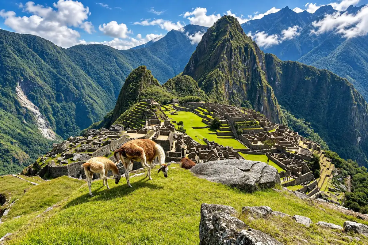 Llamas en Machu Picchu | Cocatambo