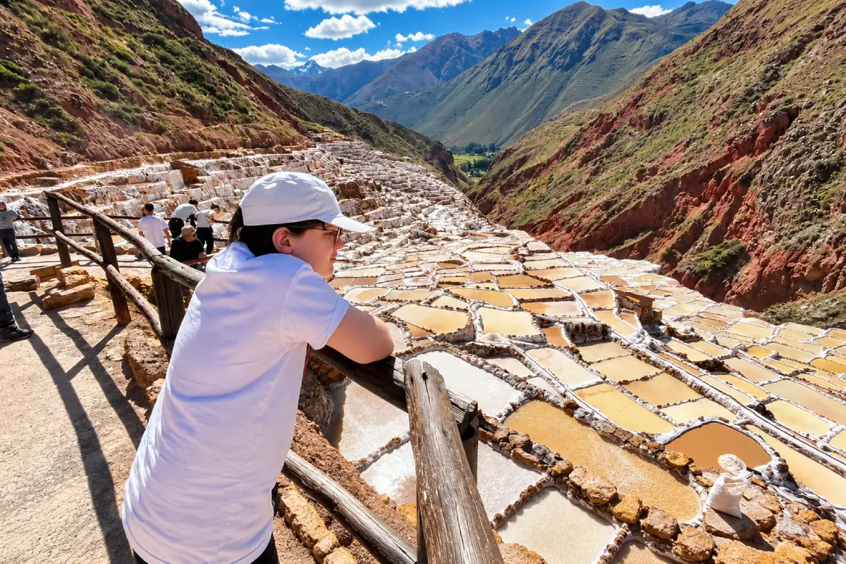 Visitante en Salineras de Maras | Cocatambo