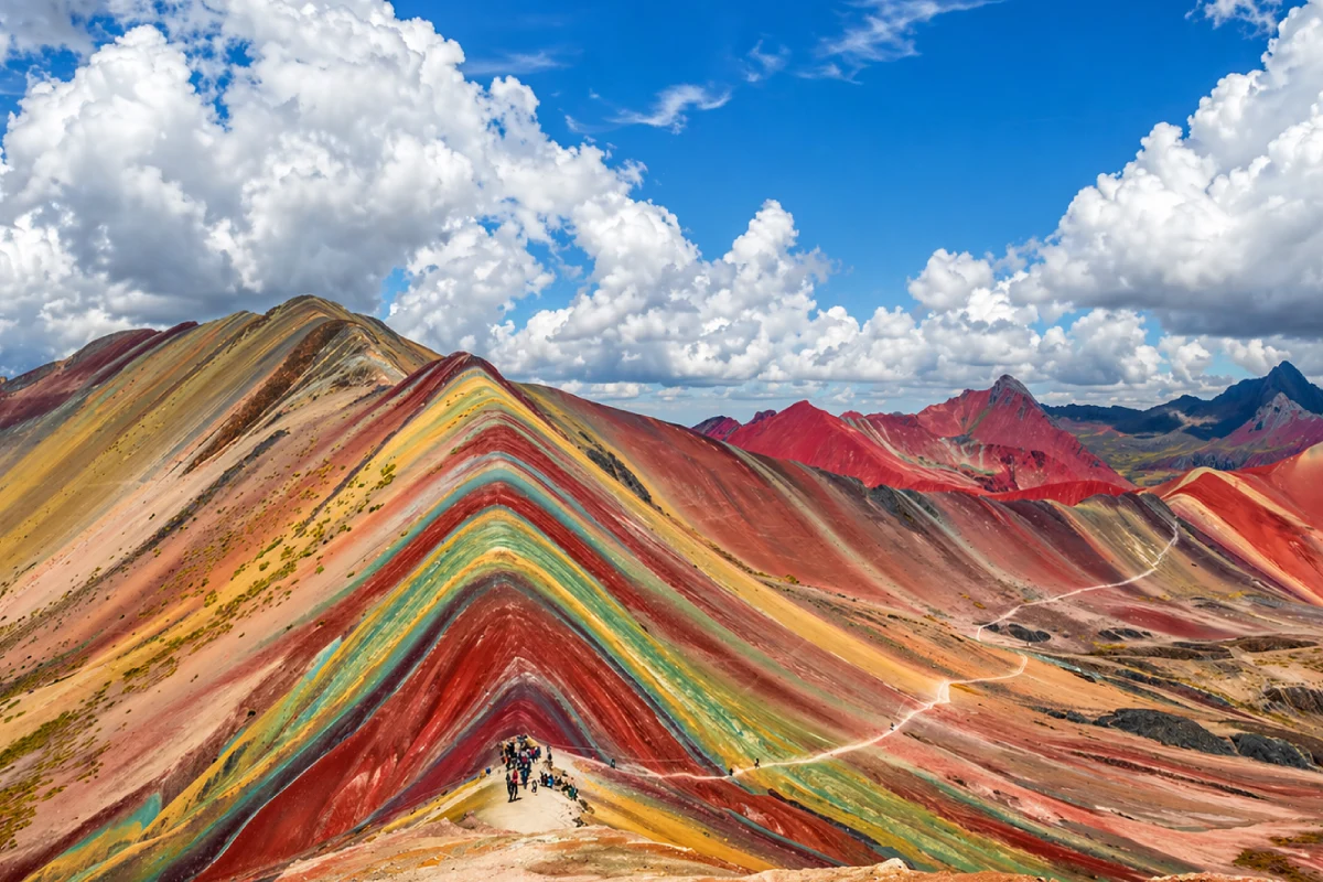 Vista de la Montaña de 7 Colores en Cusco