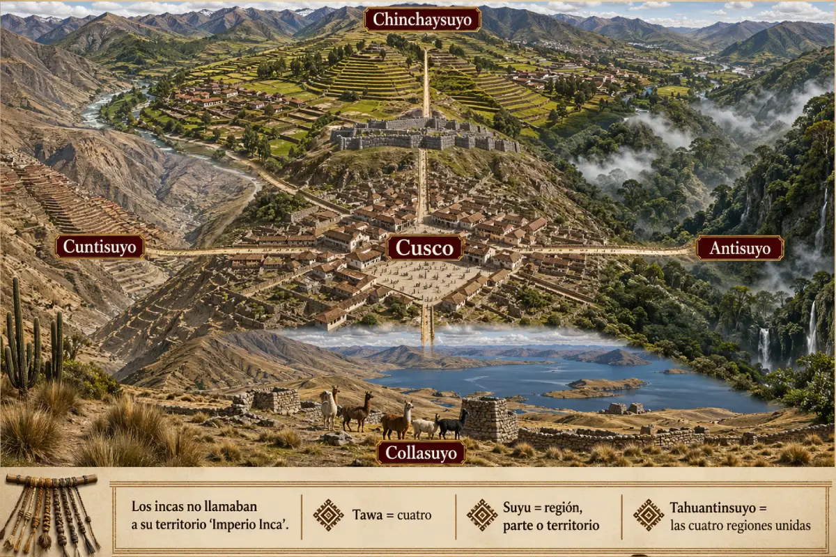 Mapa del Tahuantinsuyo