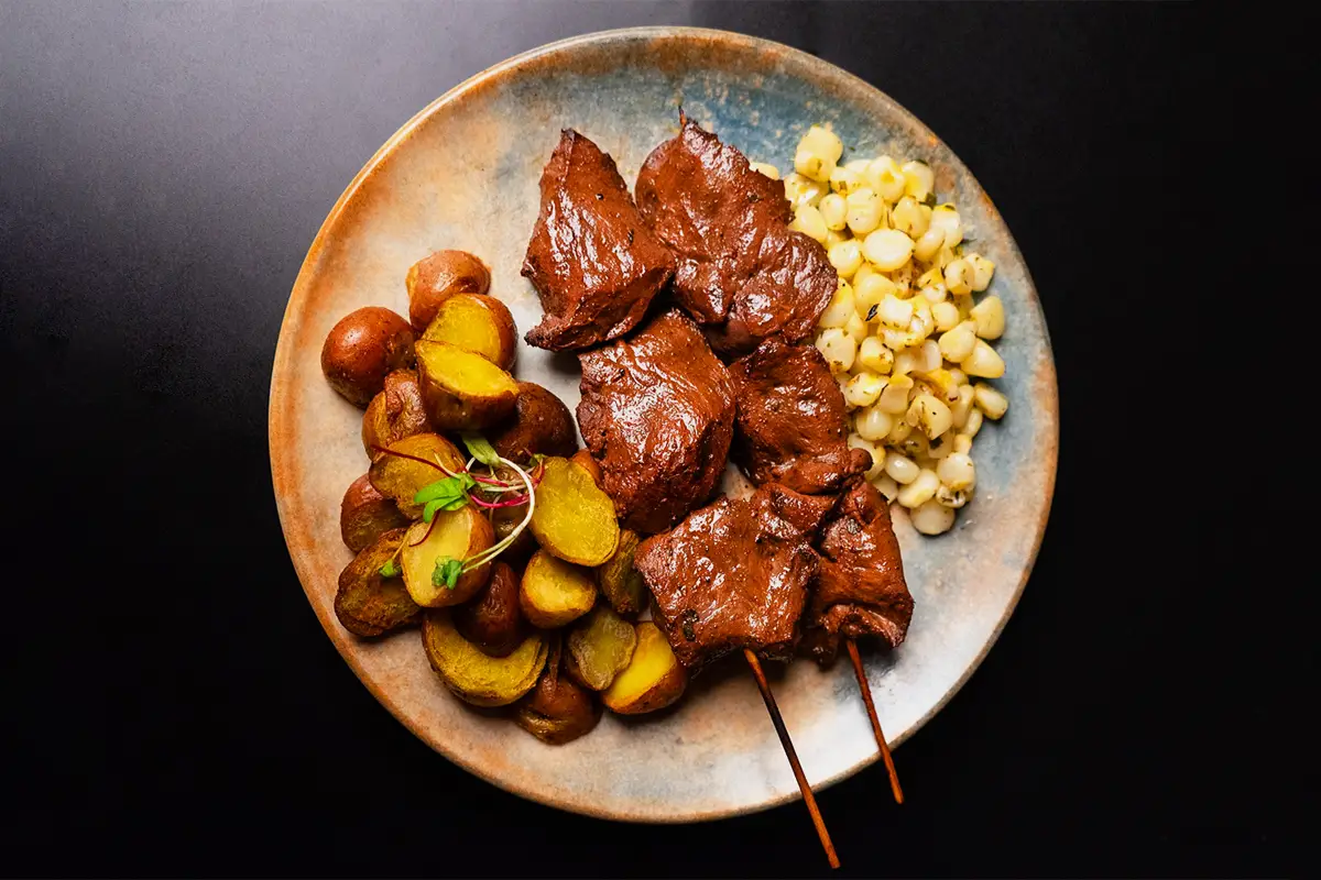 Emplatado del Anticucho de corazon