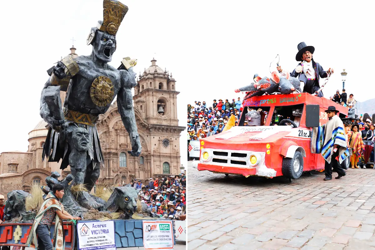 Desfile de alegorías de Bellas Artes | Cocatambo