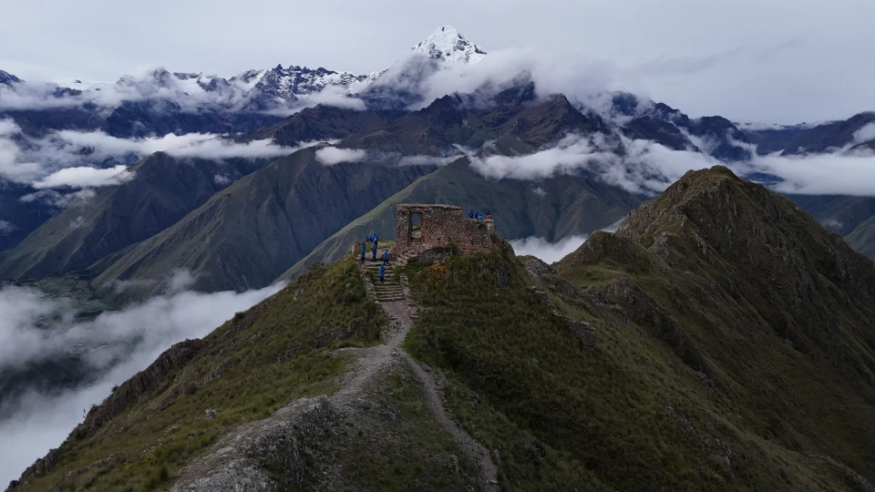 Inti punku una de las paradas de la caminata Inka Quarry