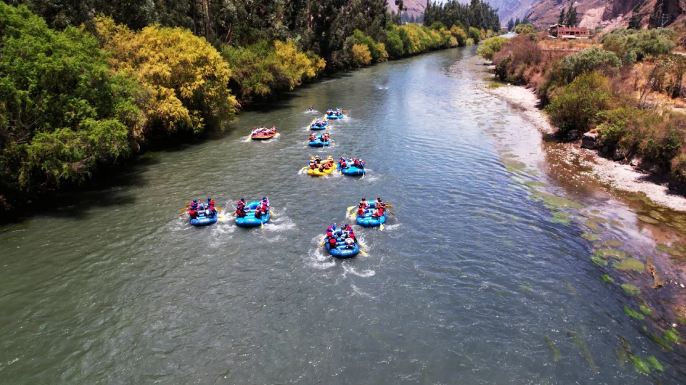 Competencia de Canotaje en Ollantaytambo
