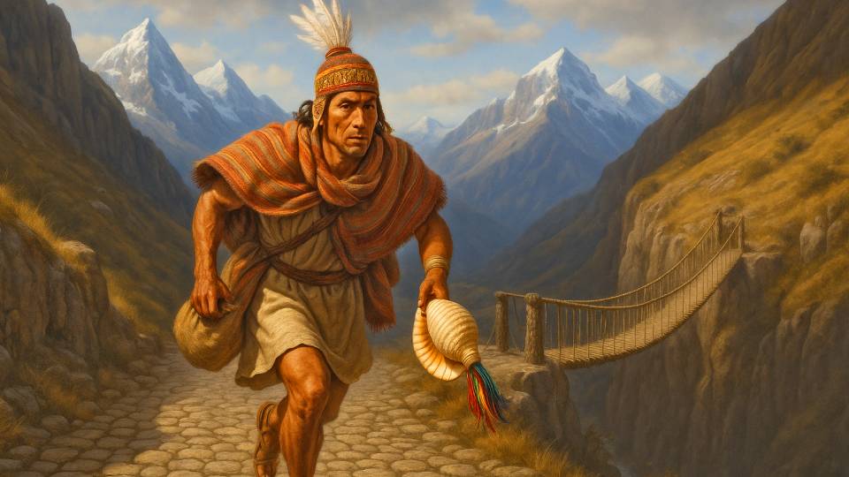 Chasqui inca durante el Qapac Ñan