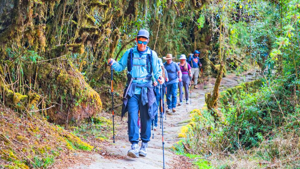 Camino Inca a Machu Picchu muy frecuentado por chasquis
