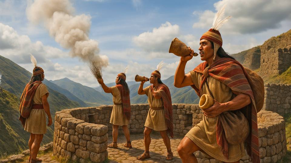 Chasquis incas en emergencia