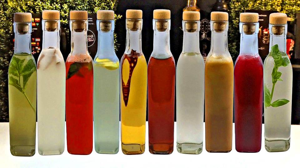 Jarabes de frutas para cocteles peruanos 