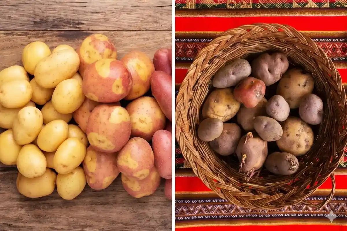Diferencias de papas andinas y comerciales | Cocatambo