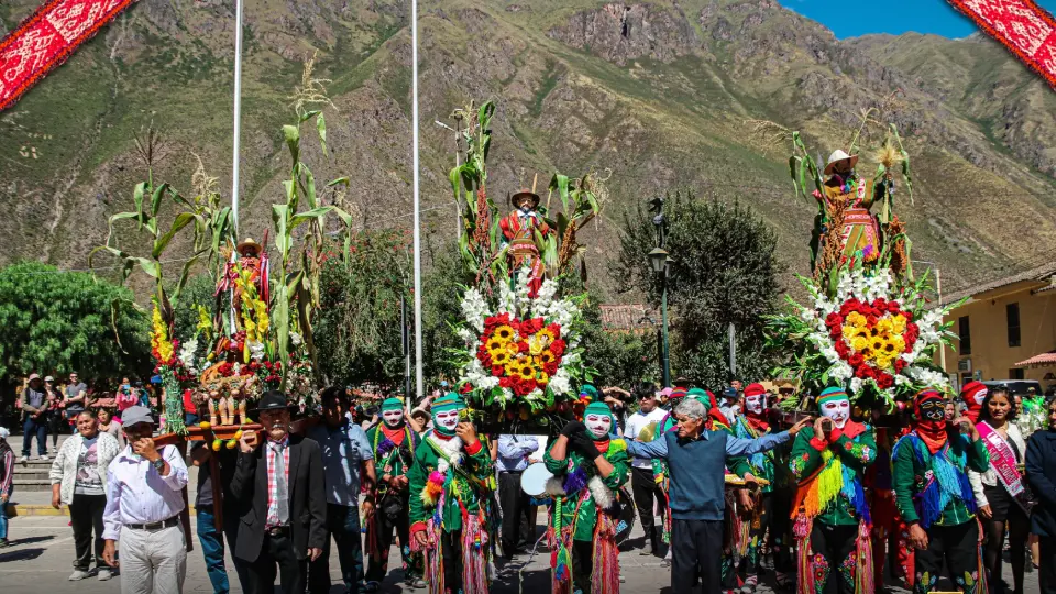 Procesión durante la fiesta de San Isidro labrador