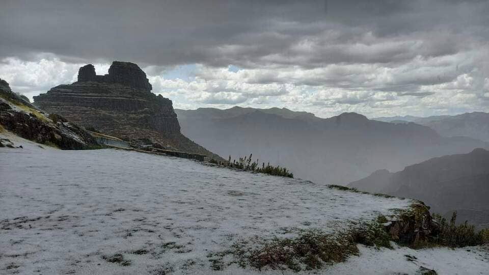 Waqrapukara en temporada de lluvia