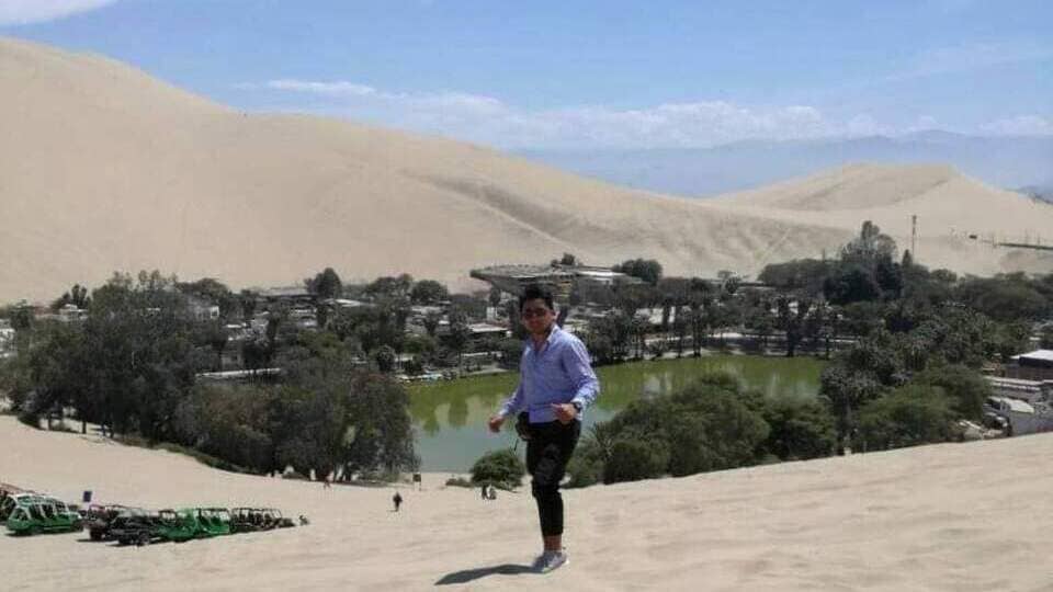 vista de la laguna de Huacachina