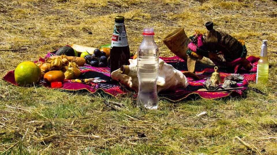 ofrenda en Intipunku