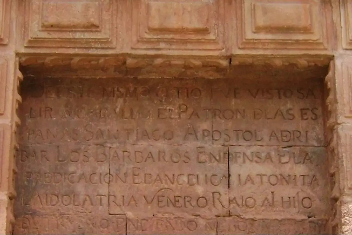 La inscripcion de Santigo Mataindios