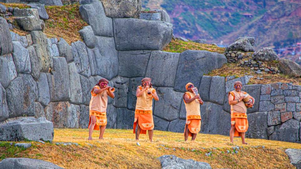 Músicos en Inti Raymi