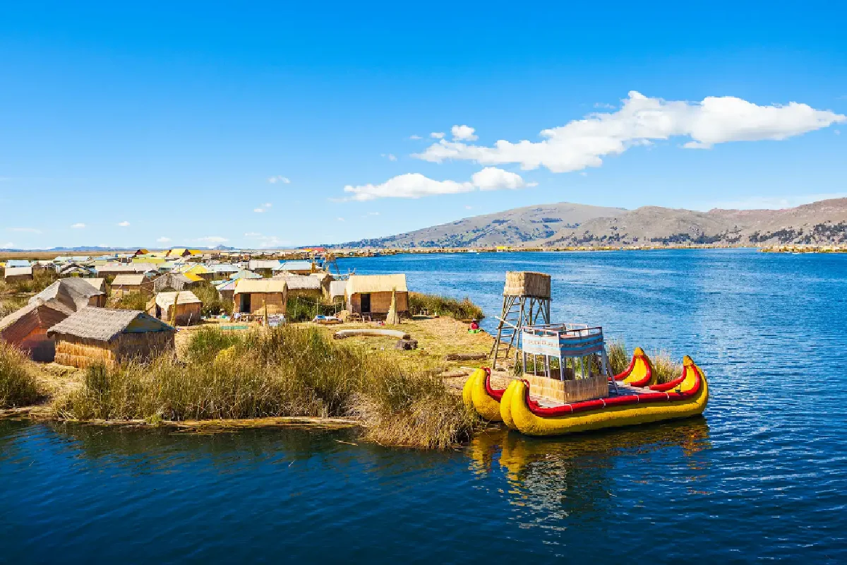 Paisaje del algo Titicaca