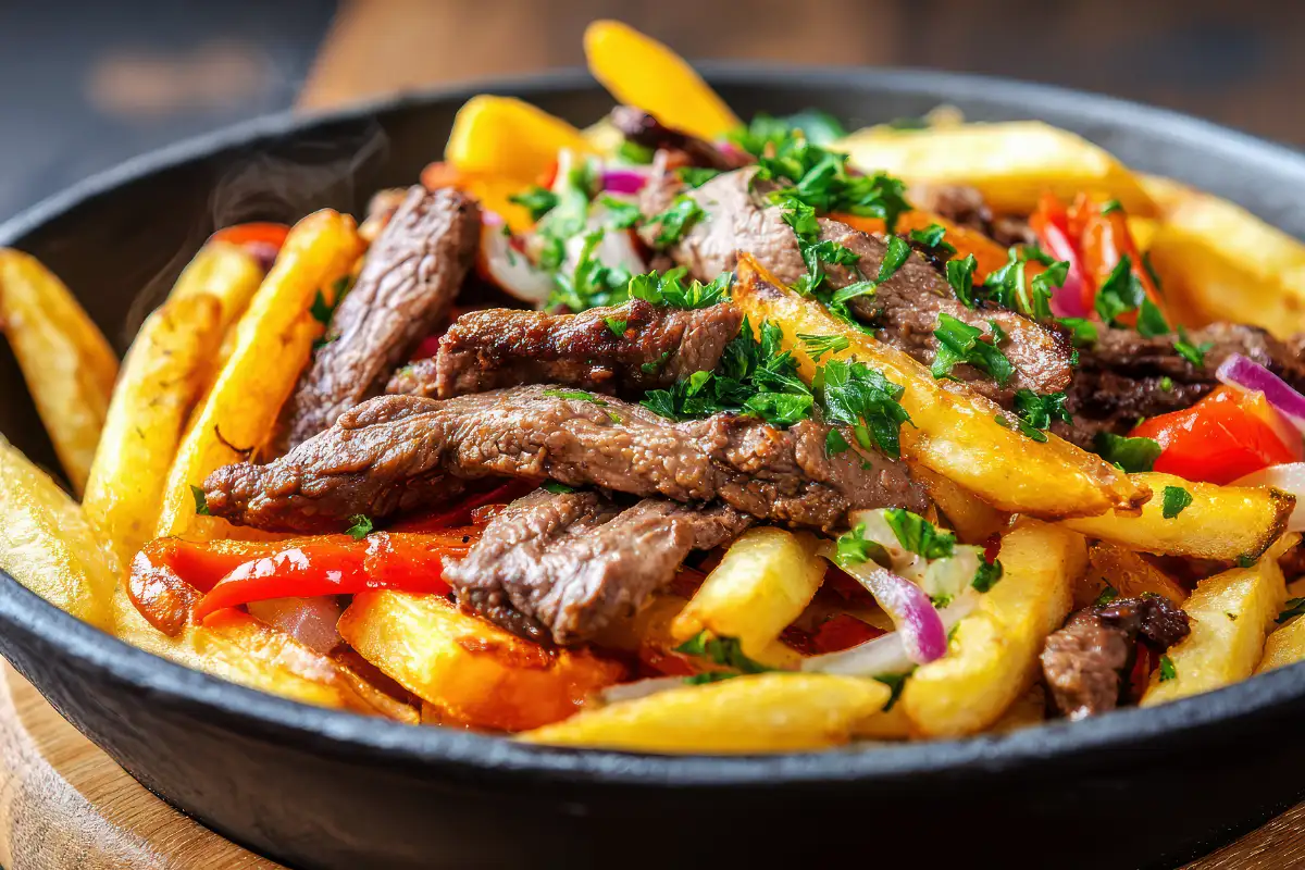 Lomo saltado peruano tradicional | Cocatambo