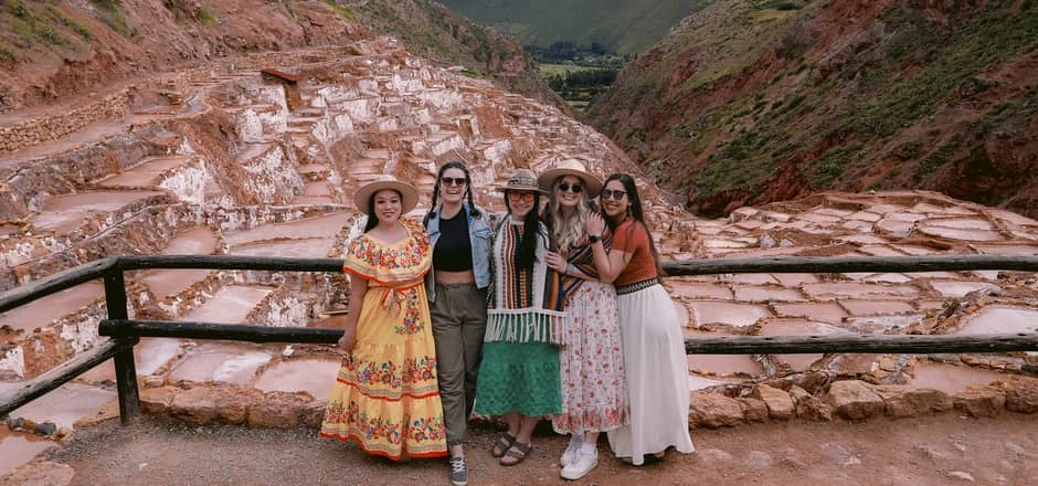Mirador en las salineras de Maras
