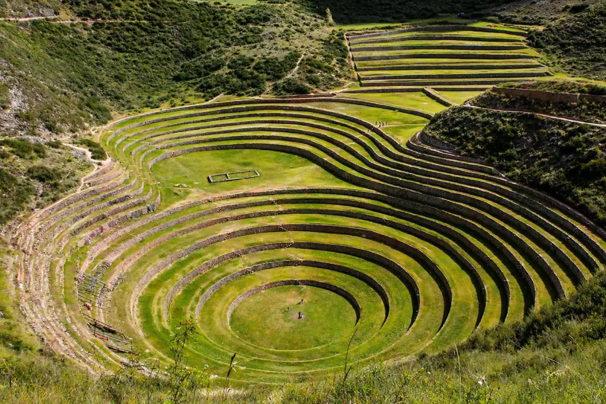 Vista de los andenes circulares de Moray