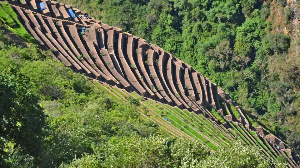 Muros de retención en Choquequirao