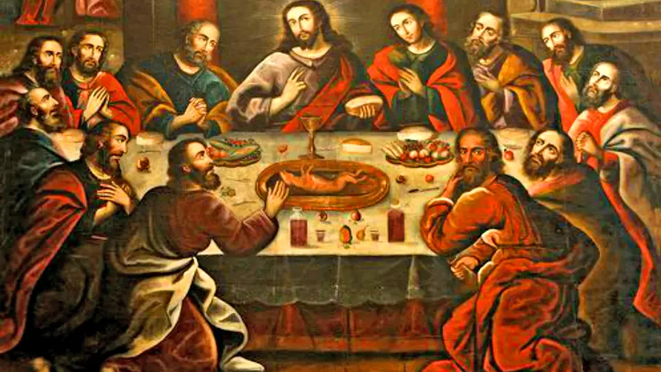 Pintura de la ultima cena 