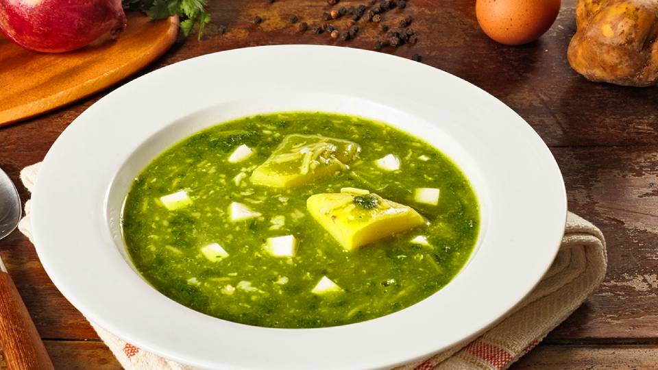 Platos típico de la sierra peruana - chupe verde