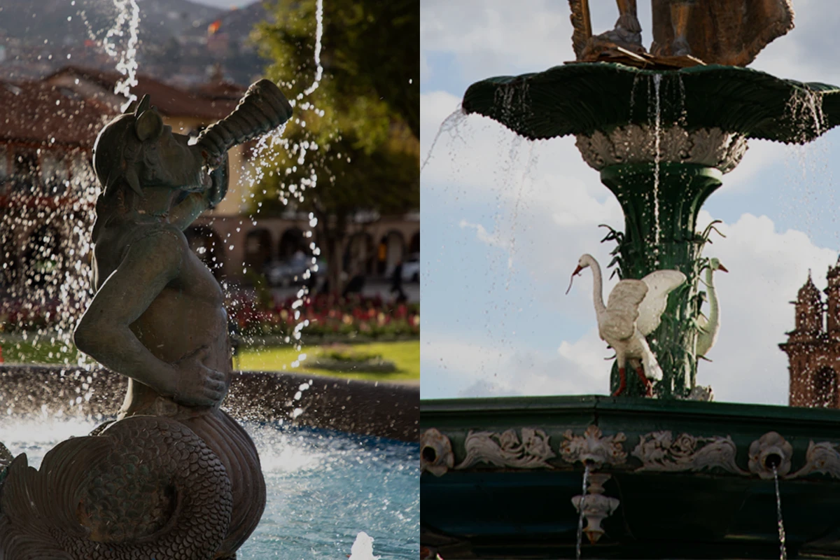 Plaza de Armas Cusco Triton y Ganzo