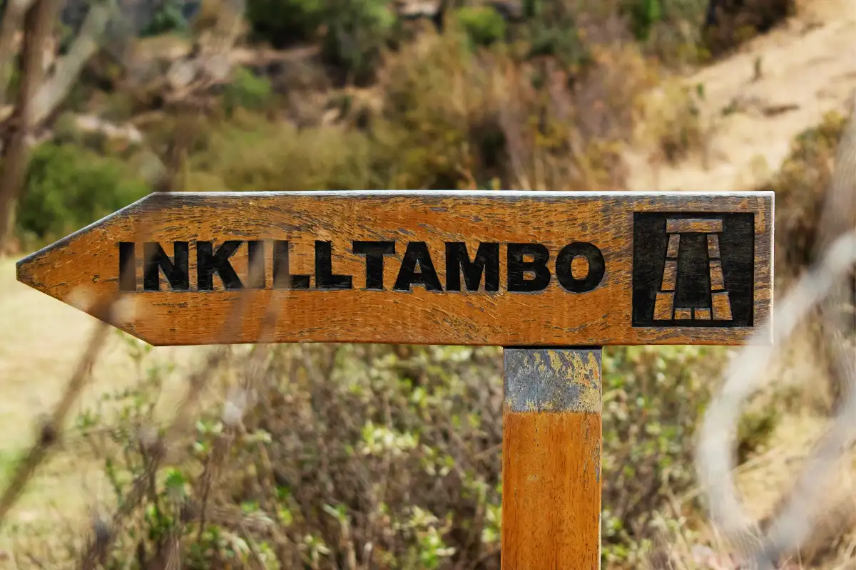 Señal de acceso a Inkilltambo | Cocatambo