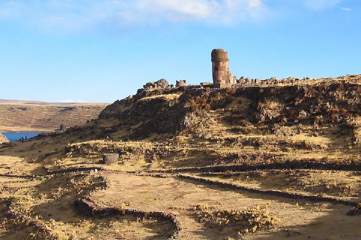 Paisaje de sillustani.