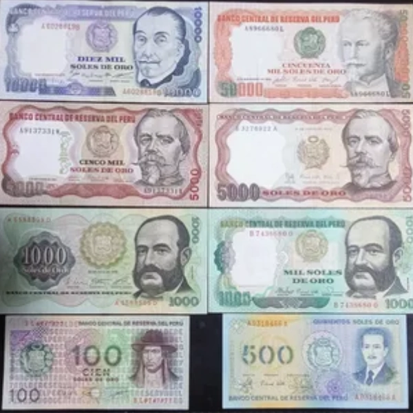 soles de oro del Perú