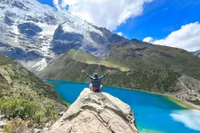 Laguna Humantay desde lo alto | Cocatambo