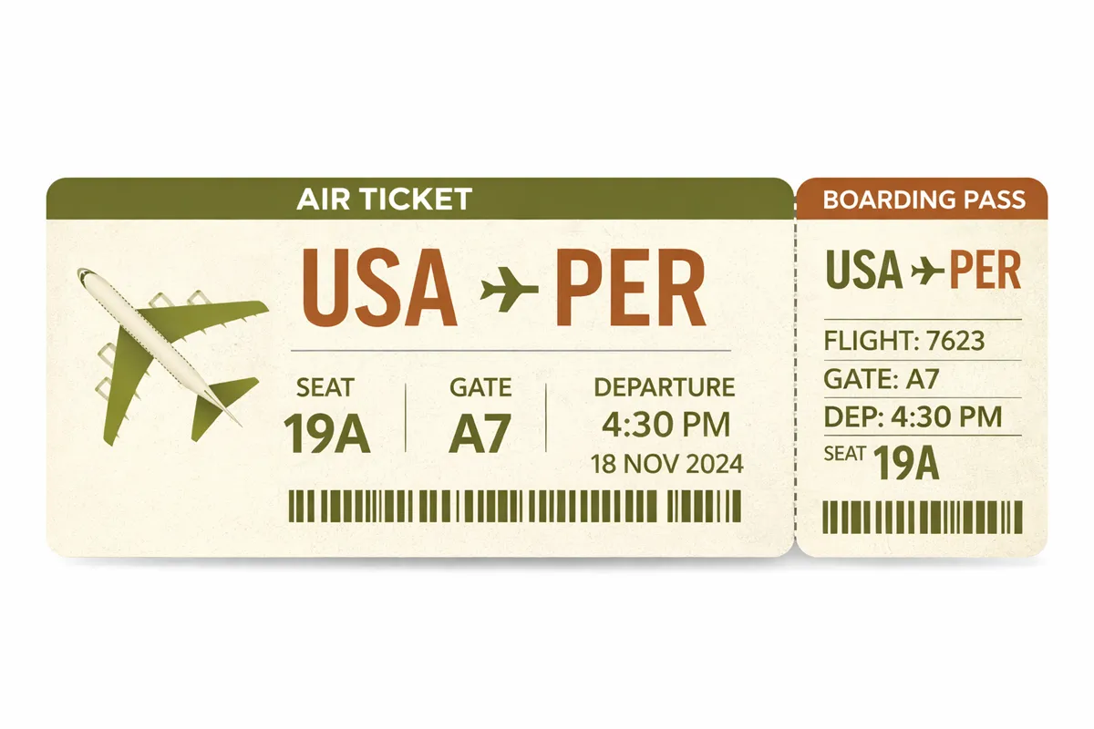 Ticket de vuelo