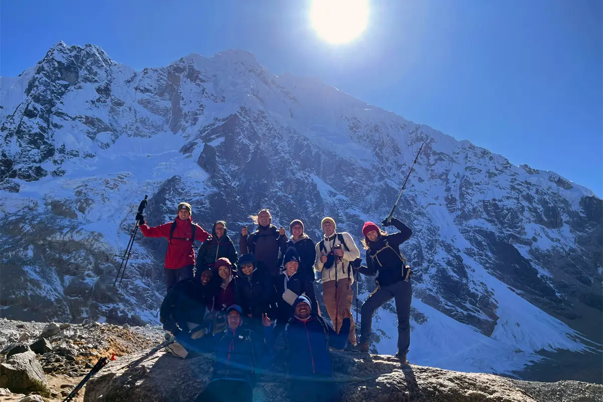 Turistas en Salkantay Trek
